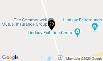 Lindsay Exhibition in Lindsay map