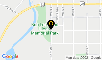 Lions Centennial Park in Black Diamond map