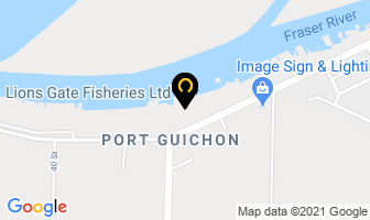 Lions Gate Fisheries Ltd in Delta map