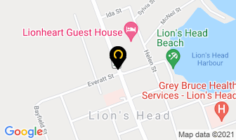 Lion's Head Library in Lion's Head map