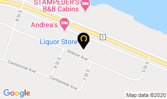 Liquor Store in Watson Lake map