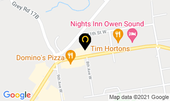 Little Caesars Pizza in Owen Sound map