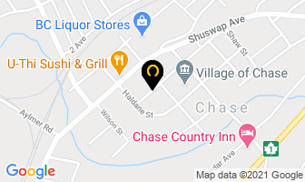 Little Shuswap Physiotherapy in Chase map