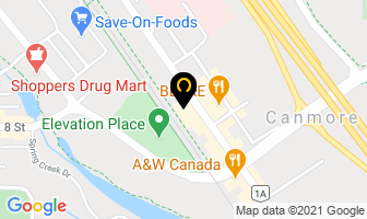 Living Design Group in Canmore map