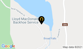 Lloyd Macdonald Backhoe Service in Halifax map
