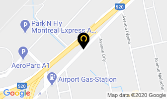 Location De Remorques Blue Star Inc in Dorval map