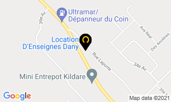 Location D'enseignes Dany Inc in Charlemagne map