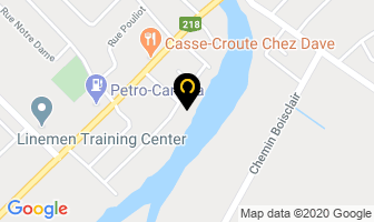 Location Fortier in Saint-henri map