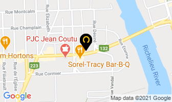 Location Kiroule Inc in Sorel-Tracy map