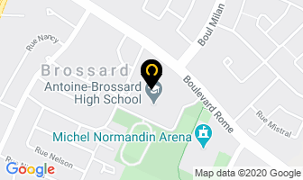 Loisirs L N D B in Brossard map