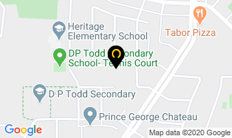 Lomax Duct Cleaning in Prince George map