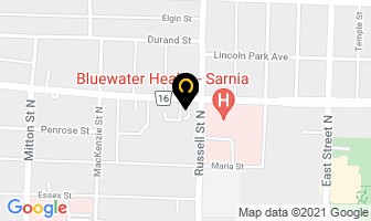 London Road Apartments in Sarnia map