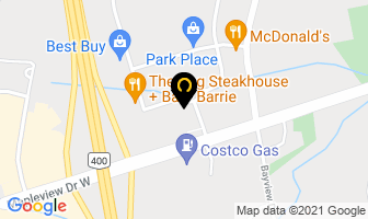 Lone Star Texas Grill in Barrie map