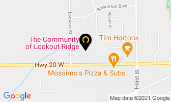 Lookout Ridge Retirement Home in Pelham map