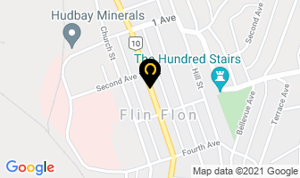 Lora's Kitchen Nook & Trailer Rentals in Flin Flon map