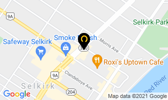 Lord Selkirk Hotel in Selkirk map