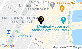 L'orignal in Montreal map