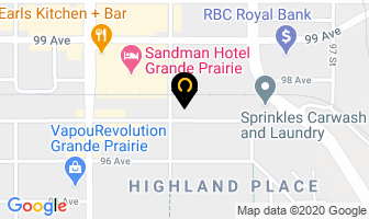 Lorraine Gust in Grande Prairie map