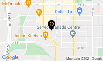 Lotus Nightclub in Red Deer map