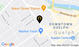 Louise Forrest Masc, Rmt in Guelph map