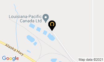 Louisiana Pacific Canada Ltd in Dawson Creek map