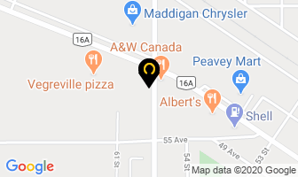 Love Custom Meats Inc in Vegreville map