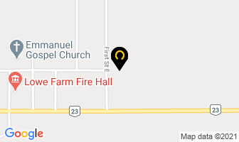 Lowe Farm School in Morris map