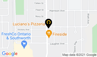 Luciano's Pizzeria in Chilliwack map