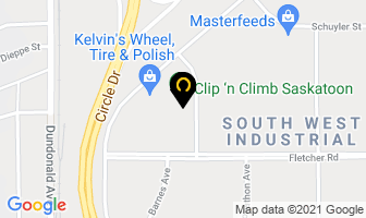 Luna Metal Works in Saskatoon map