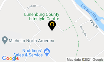 Lunenburg County Lifestyle Centre in Bridgewater map