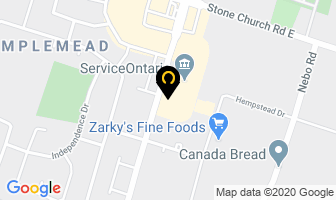 Lung Association in Hamilton map
