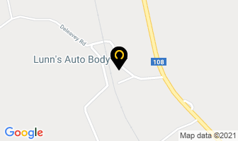 Lunn's Auto Body in New Denmark map