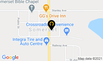 Lussier's Garage in Somerset map