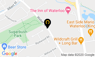 Lutheran Life Insurance in Kitchener map