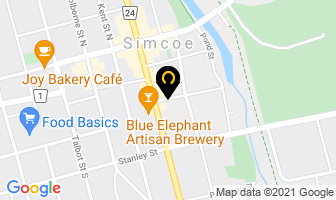 Lyme Tree Restaurant & Bar in Simcoe map