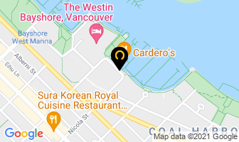 M & P Yacht Service in Vancouver map