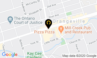 M M Woodcraft in Orangeville map