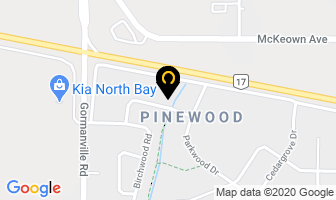 M-W Fence Contractor in North Bay map
