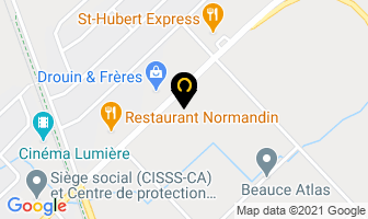 Maax Division Beauce in Sainte-Marie map