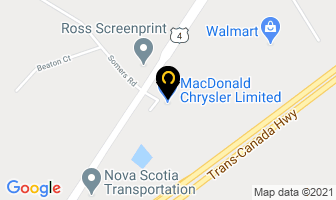 Macdonald Chrysler Limited in Antigonish map