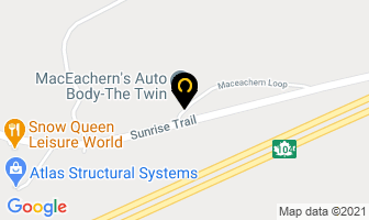 Maceachern's Auto Body-The Twin in Antigonish map