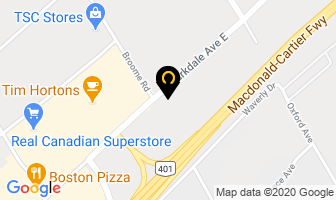 Macgregor Crane Service Ltd in Brockville map