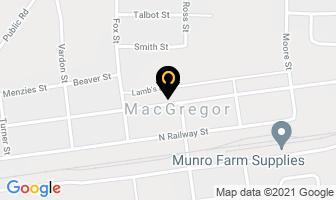 Macgregor Family Foods in Macgregor map