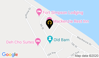 Mackenzie Rest Inn in Fort Simpson map