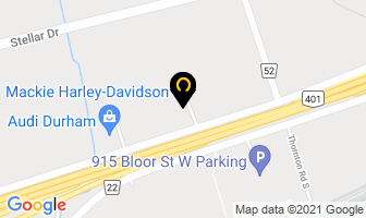 Mackie Harley-Davidson in Oshawa map
