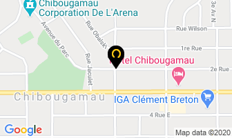 Maclean Memorial School in Chibougamau map