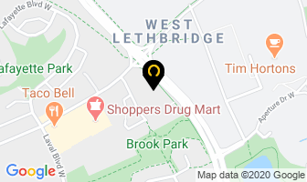 Madison Heights in Lethbridge map