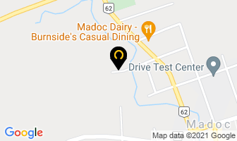 Madoc Lawn Bowling Club in Madoc map