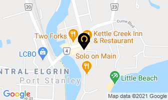 Magpie Boutique in Port Stanley map