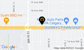 Maids In Pink in Calgary map